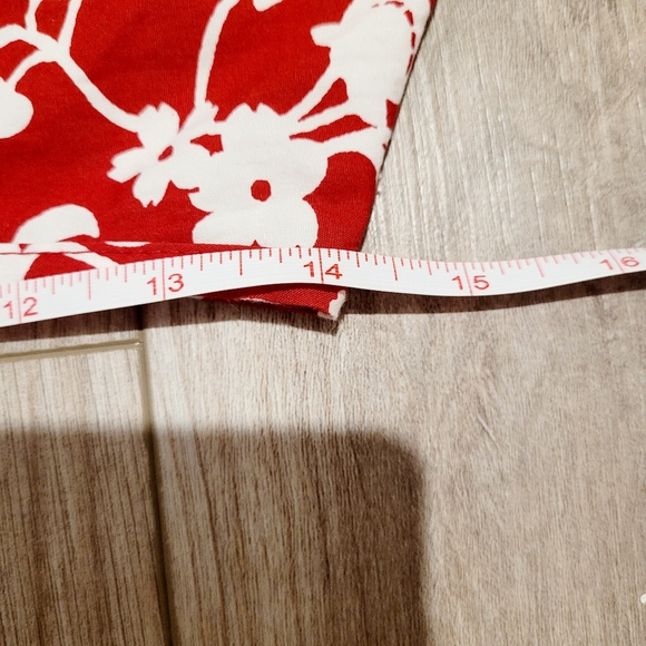 Speechless Fairycore Whimsical Bouncy A-Line Red and White Floral Vintage Skirt - Picture 5 of 8